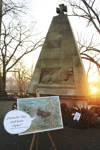 Das Dreizehner-Denkmal an der Promenade Höhe Aasee: Umkämpfte Erinnerungskultur.
